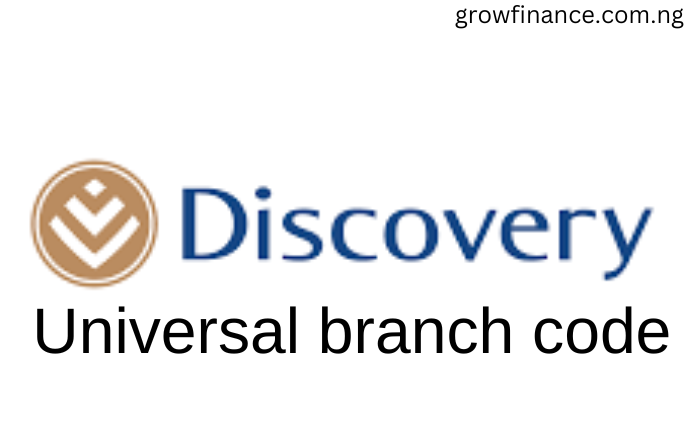 Discovery bank universal branch code for all transactions within SA